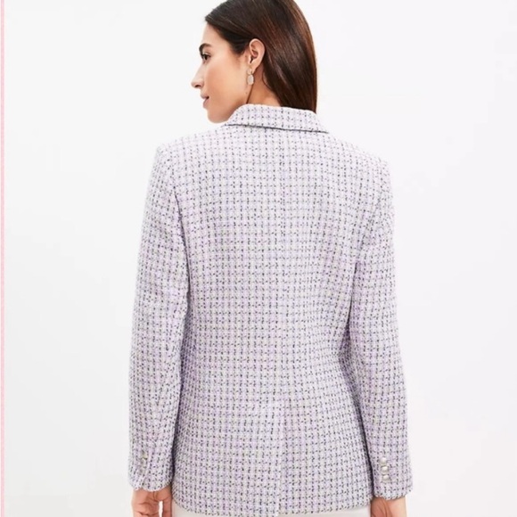 NWT LOFT Tweed Double Breasted Blazer & Shorts Set— both pieces, size 10! - Picture 4 of 7